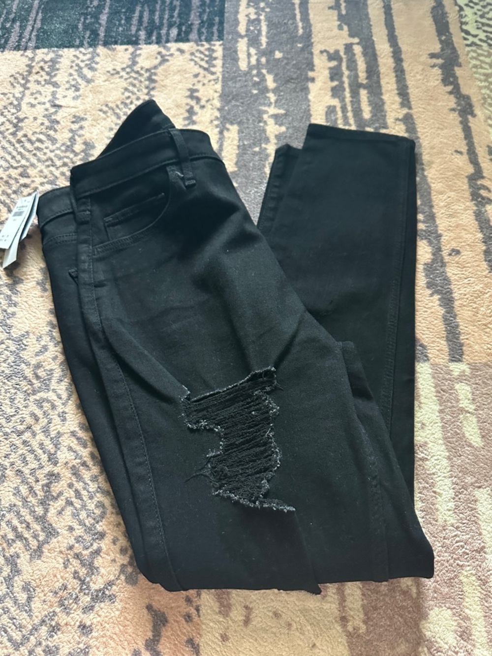 Hollister Black Distressed Skinny Jeans